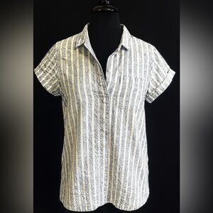 J. Crew Blue and White Striped dress